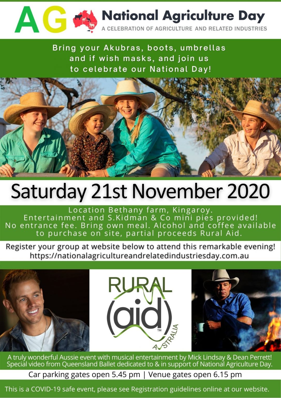 Saturday 21st November 2020 National Agriculture Event at Kingaroy